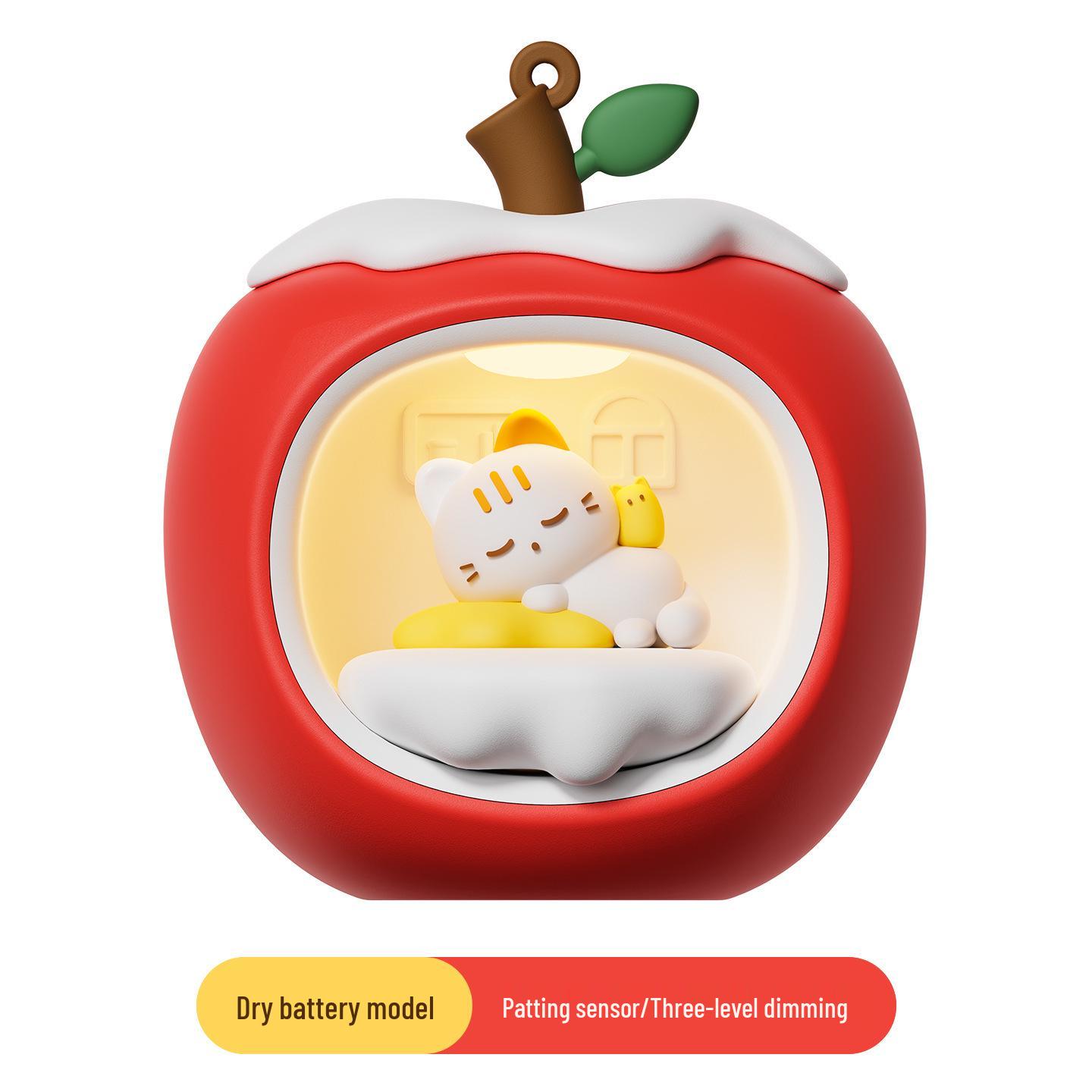 Cute Apple Night Light: Creative Gift for Birthday & Christmas 0.5