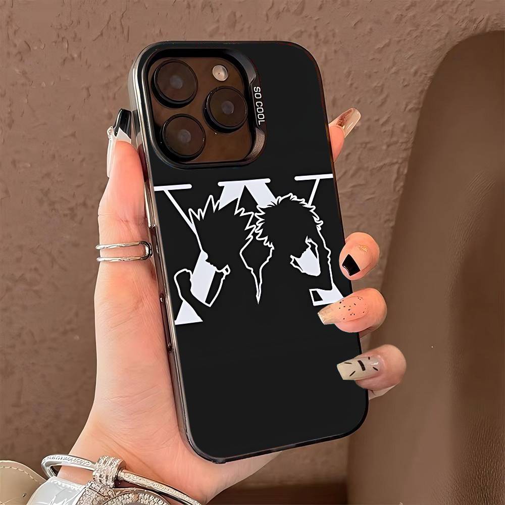 

H-Hunter-Hunter Killua phone case for iPhone 17 17Air 16 15 14 13 12 11 Pro Max Plus Colorful Silver iPhone 13 Pro Max