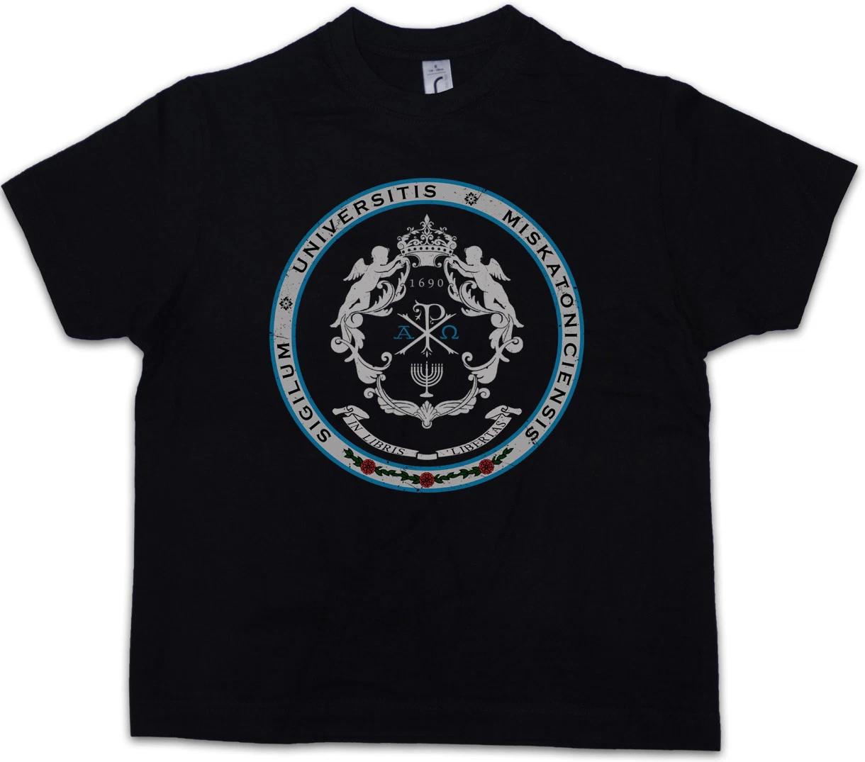 MISKATONIC UNIVERSITY SIGIL Kids Boys T-Shirt Lovecraft Arkham Dunwich Cthulhu 150