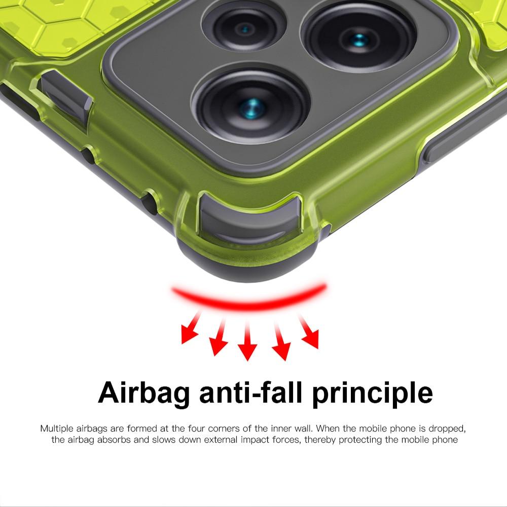 KEYSION Husa blindata rezistenta la socuri pentru Redmi Note 12S 12 Pro 4G Husa transparenta de tip fagure pentru telefon pentru Xiaomi Redmi Note 12 Pro+ 5G