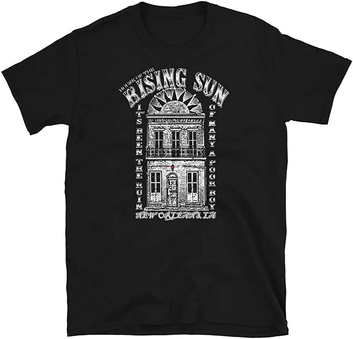 Men s House of The Rising Sun Orleans 1960S Animals T Shirt N Roll Nola Easy M