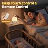 COOLNIGHT Night Light for Kids,10 Brightness&10 Color Egg Light for Nursery | 3600mAh,Touch Dimmable,Timer,Remote,Rechargeable,Portable,Eye