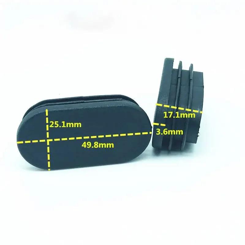 40pcs Hardwood Floor Protector Oval Plastic Plugs Pipe Table Chair Stool Leg Tubing End Cap Tube Pipe Inserts Plug Dust Cover