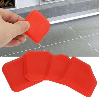 Kit di strumenti per calafataggio per raschietto per finitura più liscia per rimozione sigillante siliconico da 4 pezzi/set