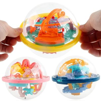 Labyrinth-Ball Mini 3D Magisches Puzzle Intelligenz & Idee Perplexus Labyrinth-Spiel Labyrinth Geschenke Ausstellungsständer für Kinder und Erwachsene