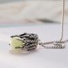 Dragon Claw Bead Clavicle Chain Natural Stones Pendant Neckchain Unisex Jewelry