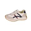 Korean Striped Lace-up White Shoes Women's Summer 2025 New Fashion Versatile Comfortable Sports and Leisure Moral Training Shoes