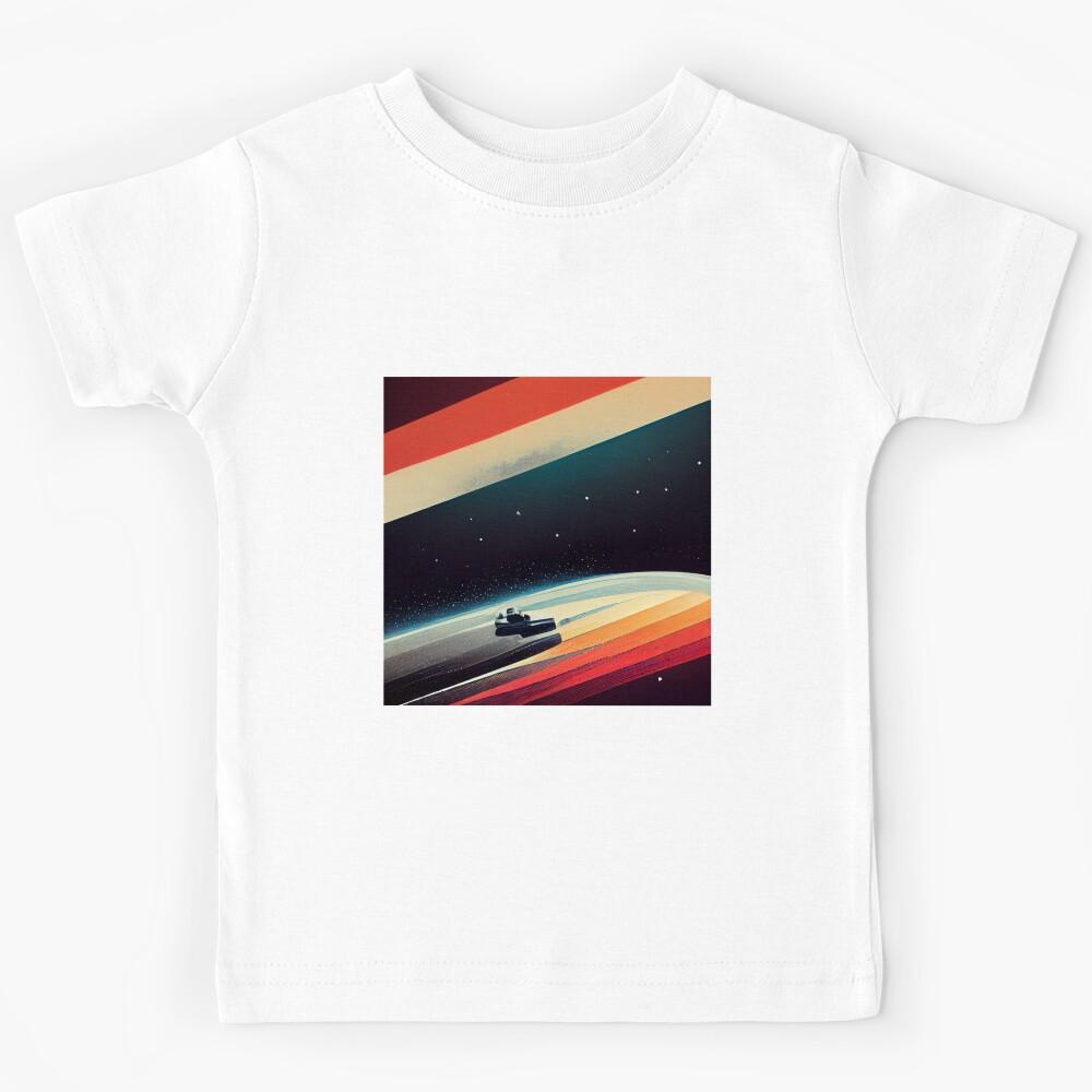 Space Ship Ufo New World Meditation Universe Rainbow Kids T-Shirt 150