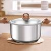 Thickened food grade 316 stainless steel pots Household gas induction cooker Special soup pot Congee cooking pots Steaming pot