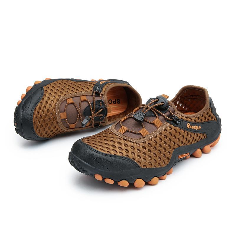 Large Size Men's Shoes Breathable Wading Shoes Men's Sports Casual Running Shoes Mesh Mountaineering Breathable Shoes