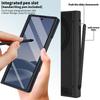 Business Magnetic Hinge Protect Leather Case for Samsung Galaxy Z Fold 8 7 6 with Anti-peep Glass Screen Film & S Pen Slot Cover