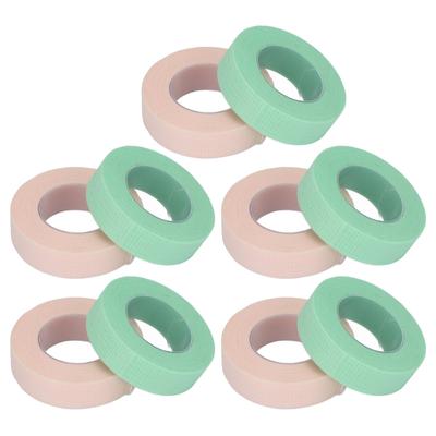 10 rolí pásky na prodlužování řas Micropore Prodyšná lepicí páska na prodlužování řas 0,5 palce X 10