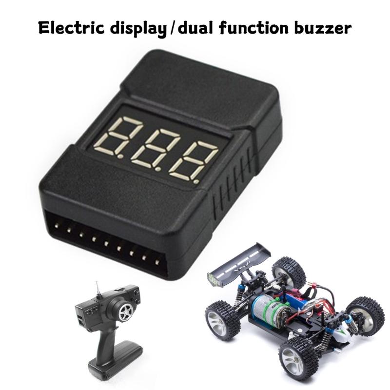 1-8S Liion/Fe Battery Voltages Tester Low Voltages Buzzers Alarm Checkers for Vehicles & Remote Controls Toys
