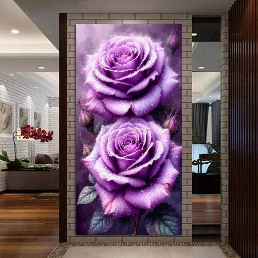 Colorful Rose Peony Large Size Diamond Painting New Collection Flowers Diy Full Square Round Drill Rhinestone Embroidery Mosaic Cross Stitch Kits