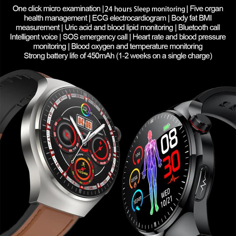 2025 Nové Venkovní Sportovní Chytré Hodinky Pánské 1,43" HD AMOLED Displej EKG Fyzikální Vyšetření BT5.0 Hovor Chytré Hodinky pro HUAWEI Xiaomi