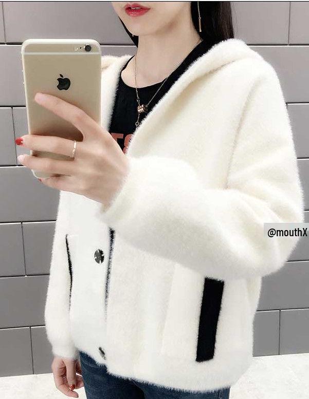 Women's Versatile Hooded Cardigan Jacket 2025 - Spring & Autumn Loose Sweater Jacket