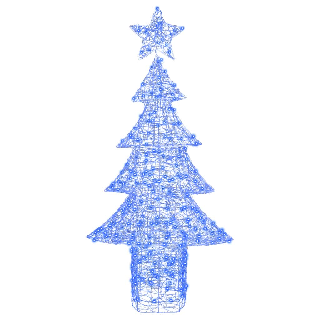 Christmas Tree with 240 Blue LEDs 180 cm Acrylic