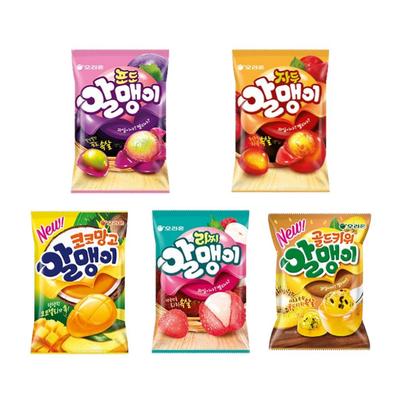 Orion Mix de bomboane jeleu asortate gusturi fructe coreene 216g(Struguri/Prune/Litchi/Mango Coco/Kiwi Auriu)