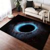 Cosmic Nebula Star Black Hole Floor Mat Cozy Flannel Soft Thick Non-Slip Mat For Living Room Bedroom Kitchen Decor Rugs