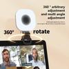 Rechargeable Clip-On Ring Light - 3-Level LED for Smartphone Tablet Photography Live Streams