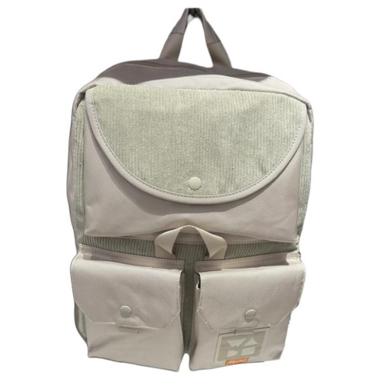 Li-Ning Fashion Casual Versatile Polyester Backpack Men Backpack Khaki ABST251-2 Khaki