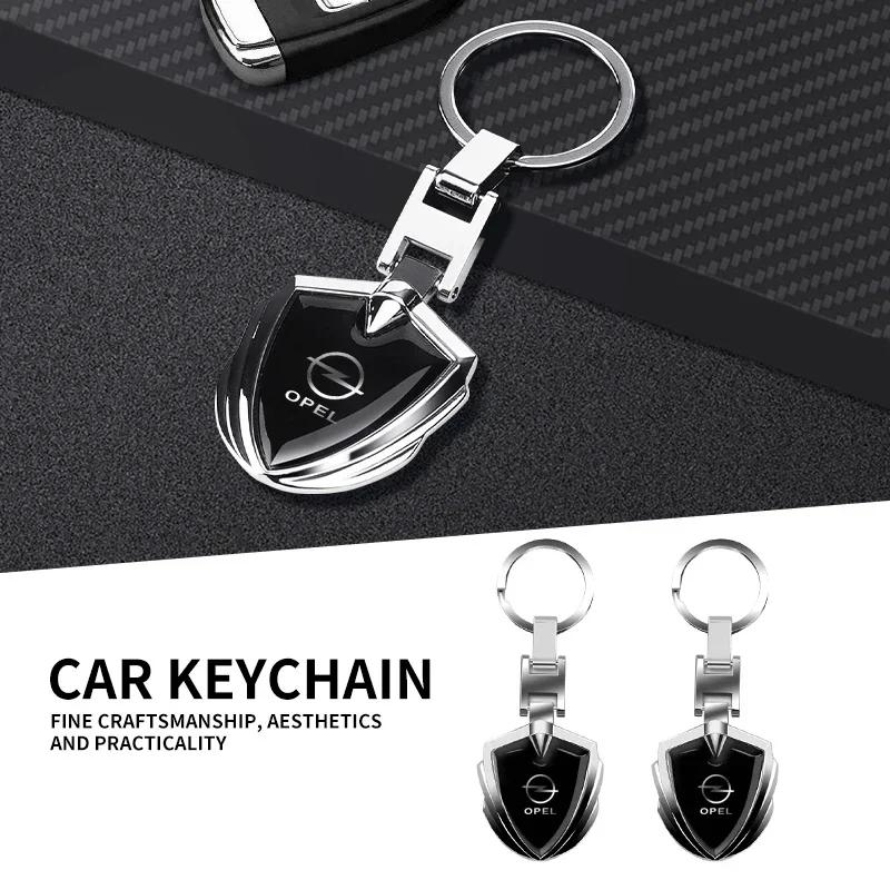 Fxhk4 Metal Alloy 3D Car Keychain Pendant Shield Key Rings Accessories For Opel Astra Insignia Mokka Zafira Corsa Vectra Antara Meriva