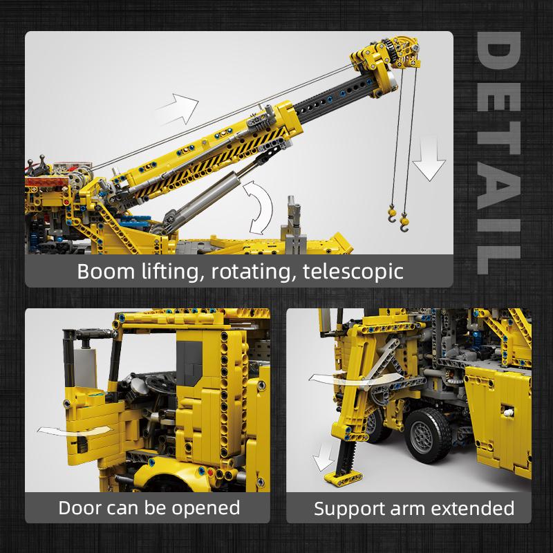 MOULD KING 17027/17028 Technical Building Blocks RC Motorized Fire Rescue Vehicle Toys MOC Bricks Car Model Kids Christmas Gifts