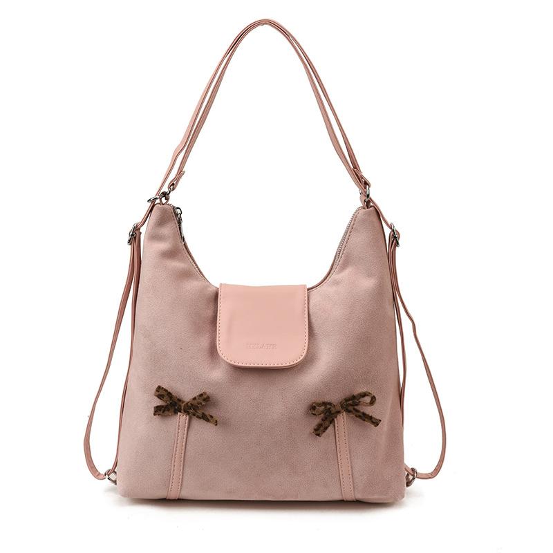 Large Capacity Double Shoulder Bag Women's Autumn 2025 New Fashion Retro Commuter Bag Single Shoulder Messenger Bag Tote Bag