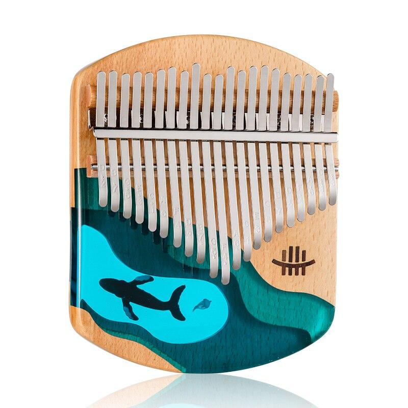 21 Key Kalimba Thumb Finger Piano Calimba Solid Epoxy Resin Wood Keyboard Musical Instrument Professional Gifts With Accessories