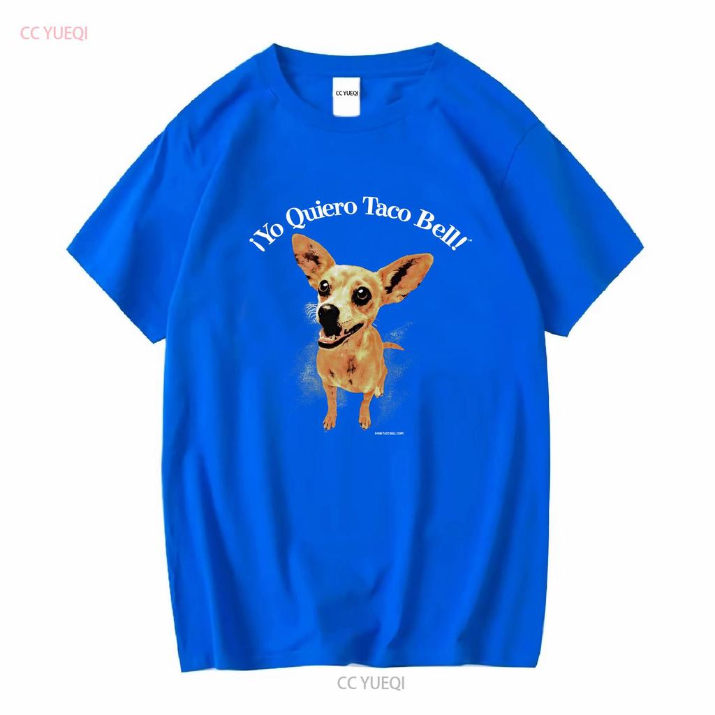 Rara Camiseta Vintage 1998 Yo Quiero Taco Bell Restaurante Cachorro Chihuahua Nice XL manga longa ou curta vintage Lavada Confortável
