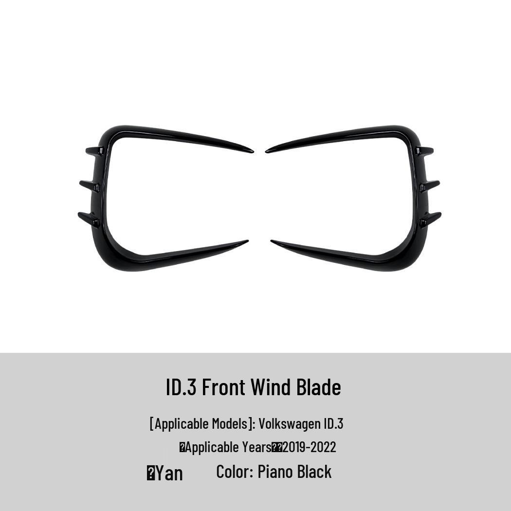 

Volkswagen ID.3 2019-2022 Front Bumper Air Vent Grille Wind Deflector Car Sticker Trim Volkswagen ID.3 2019-2022