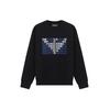 Letter Print Pullover Crew Neck Long Sleeve Sweatshirt Men Sweatshirt Black 6K1M62-1JHSZ-0999