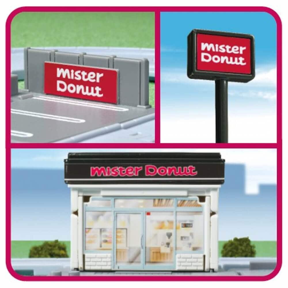 TAKARA TOMY "Tomica Town Mister Donut" Miniature Car Toy for Ages 3 and Up, Boxed, Meets Toy Safety Standards, ST Mark Certified