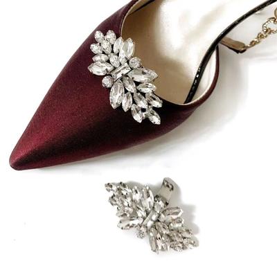 1PC Clips para Zapatos con Pedrería Extraíble Moda Tacón Alto Encanto de Cristal Hebilla Decoración Zapatos de Novia Decoraciones para Zapatos