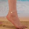 Simple Style Metal Love Anklet, Gold Chain Is Small and Exquisite, Fashionable Foot Accessories Are In Stock.