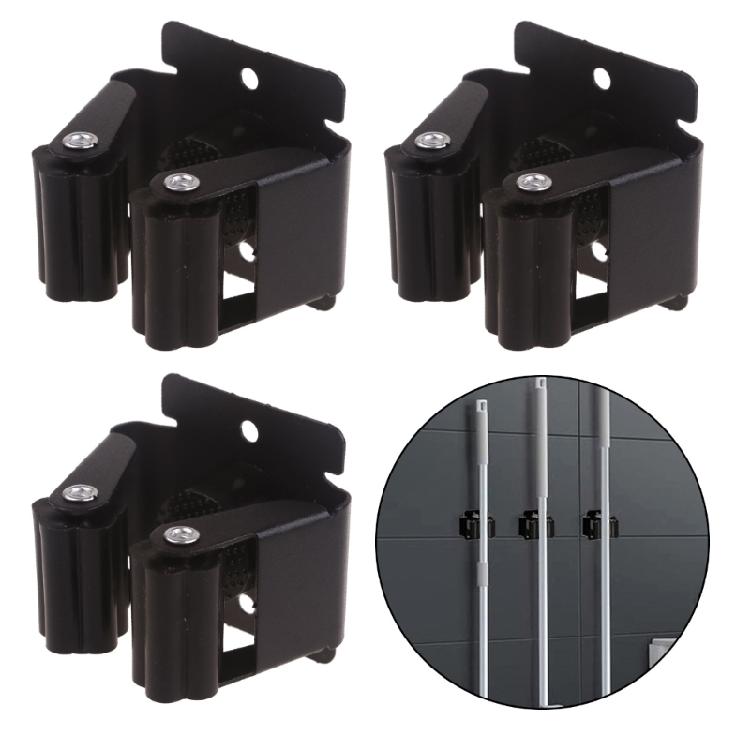 4Pcs Home Multifunctional Organization Mop Holder Garden Tool Rack for Kitchen
