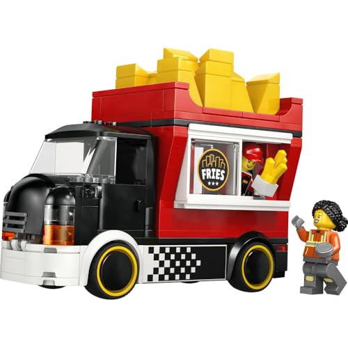 LEGO City French Fry Truck Toy - Birthday Present, Building Blocks, Educational Toy for Boys and Girls, Ages 5, 6, 7, 8, Vehicle, Car, Miniature Car,