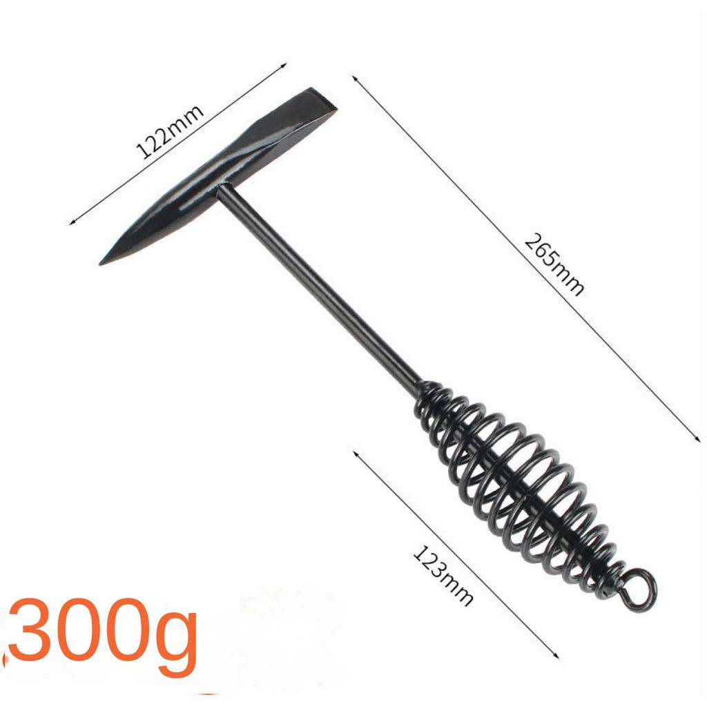 1 PCS Spring Handle Welding Chipping Hammer Electric Welding Ice and Battle Tapping Rust Removalpointed Hammer Hardware Tool
