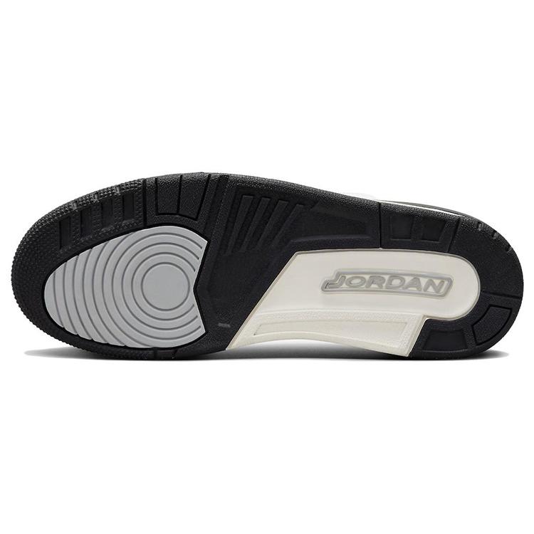 Jordan Legacy 312 Cushioning Slip Resistant Abrasion Resistant Mid top Vintage Basketball Shoes Men's Black White CD7069-110(Team56-hello)