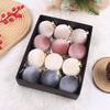 12pcs/SET Velvet Velvet Christmas Balls Set 6cm Christmas Tree Ornaments  Party Supplies