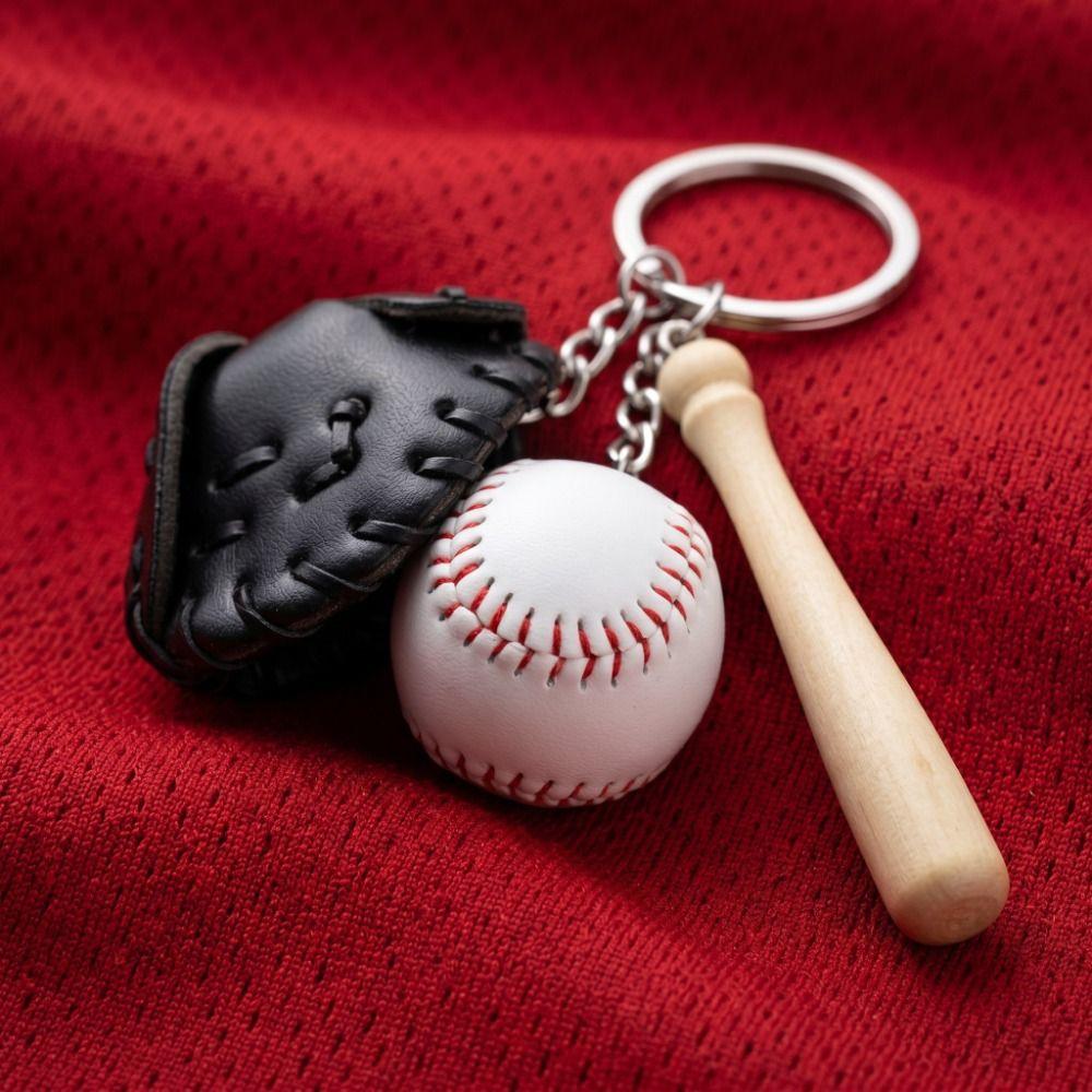 Multiple Color Bag Hanging Personalized Baseball Pendant Creative Car Key Ring Sporty Accessories