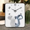 Modern Household Clock Desktop Decoration Ornaments Crystal Porcelain Bedroom Bedside Table Clock Creative Clock Desktop Desktop
