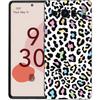 Leopard Cheetah print Phone Case For Google Pixel 8 7 6 Pro 8A 6A 7A 5G Soft Silicone Shockproof TPU Black Cover Fundas
