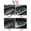 Carbon Fiber Door Winddow Lift Switch Panel Cover Trim For Volvo XC60 2018-2021