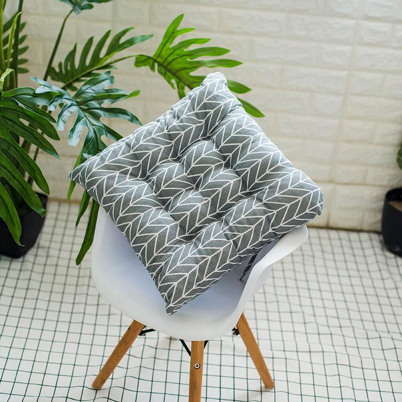 

Home Chair Seat soft Cushion Pad Winter Office Back Support Thick Cotton Linen Decorative Sofa Pillow Chair Cushion 40x40cm армия зеленый