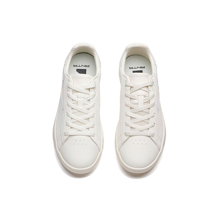 Anta Non-Slip Durable Low-Top Skate Shoes Women Sneakers White 122118061-2