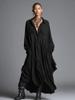 Loose Ruffled Long Sleeve Shirt Dress Women Spring Fashion Temperament Long Dress Vintage Style