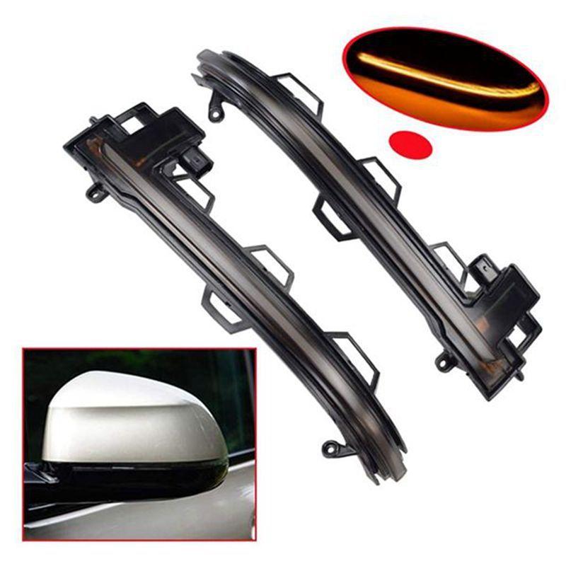1Pair Car Rearview Side Mirror LED Dynamic Turn Signal Light For BMW X3 X4 X5 X6 X7 G01 G02 G05 G07 2018- Indicator Parts
