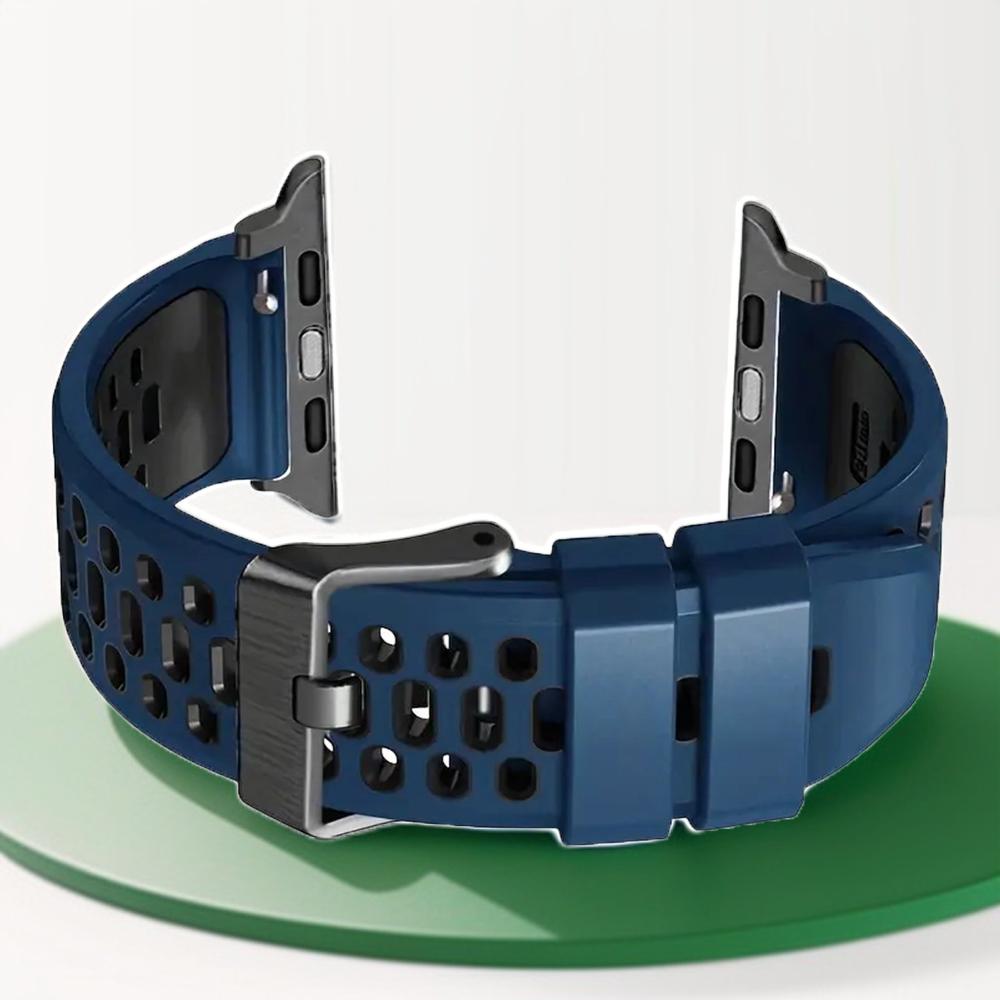 Silicone Watch Band Strap Compatible with Apple Watch Series 10 SE Ultra 2 Bracelet 49mm 46MM 45MM 44MM 42mm Wristband Accessory