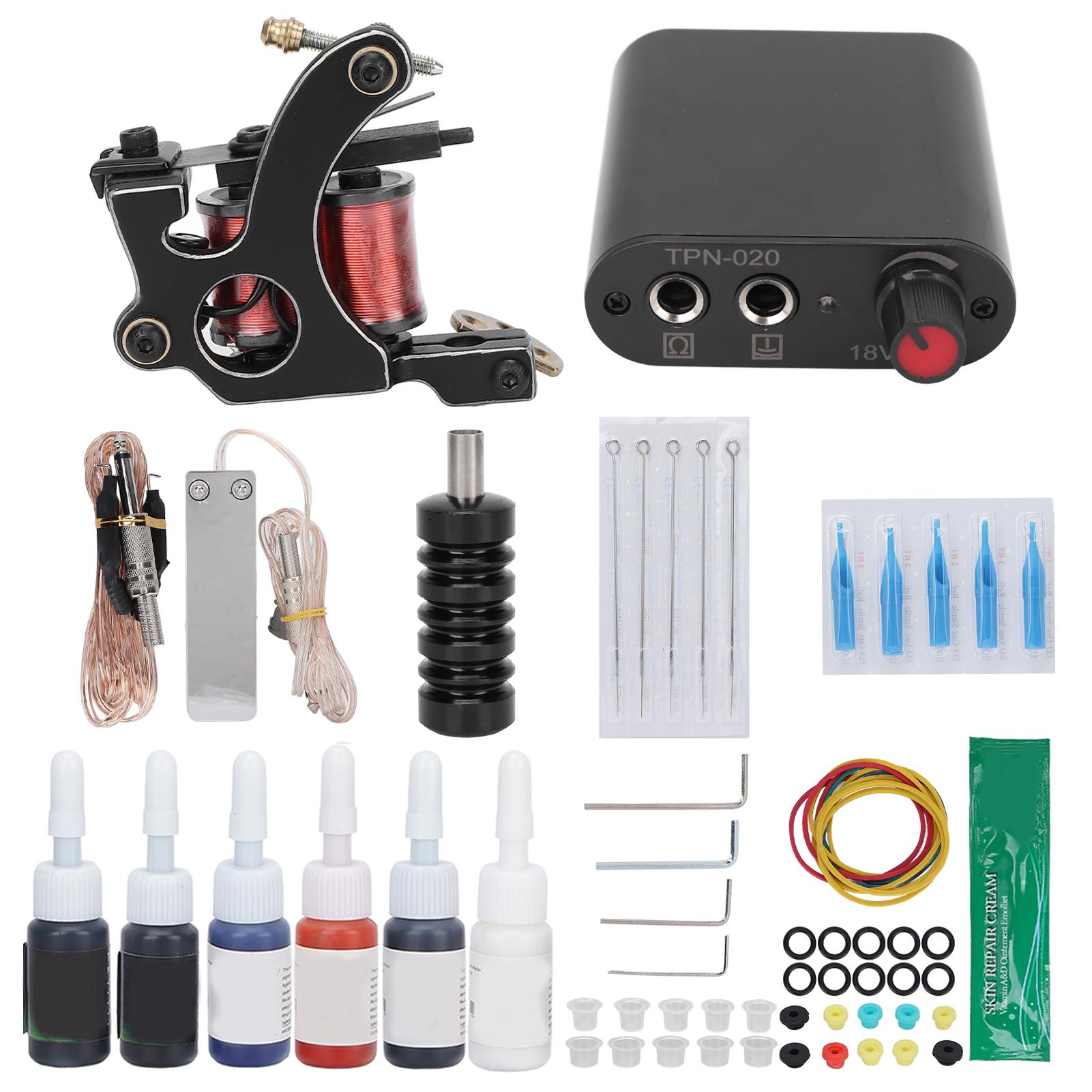 

Комплект для татуировки с катушкой для татуировки, полный комплект питания для татуировки, профессиональный комплект для татуировки EU Plug